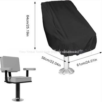 Csónakülés-huzat poliészter anyagból, Silver Cypress márka, univerzális stílus, modell 07266, hajókhoz, jachtokhoz és halászhajókhoz