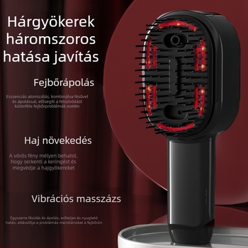 Elektronikus masszázs fésű illóolaj köddel az egészséges fejbőrért és hajápolásért — Modell 001; Funkció: Masszázs; Alkalmas felnőtteknek; Sebesség: 1; Cikkszám: 002; Bevezetés: 2025
