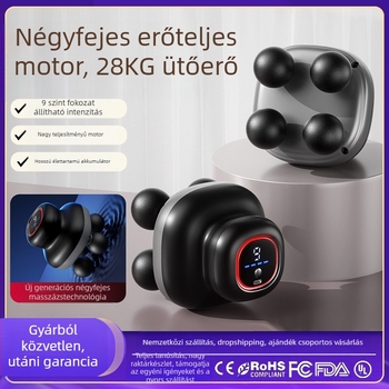 Határokon átívelő elektromos masszírozó kefés motorral, több mint 5 fokozat, több mint 6 masszázsfej és zaj 46–70 dB.