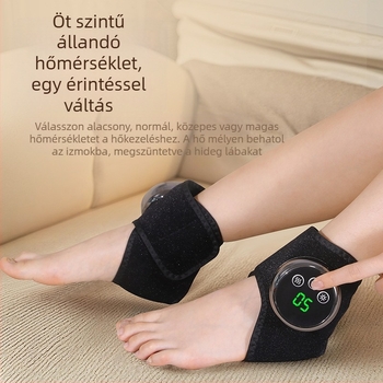 Elektronikus melegítő boka masszírozó hőterápiával, töltés, időzítés, mechanikus vezérlés, Márka Neutral, modell XBL-8687