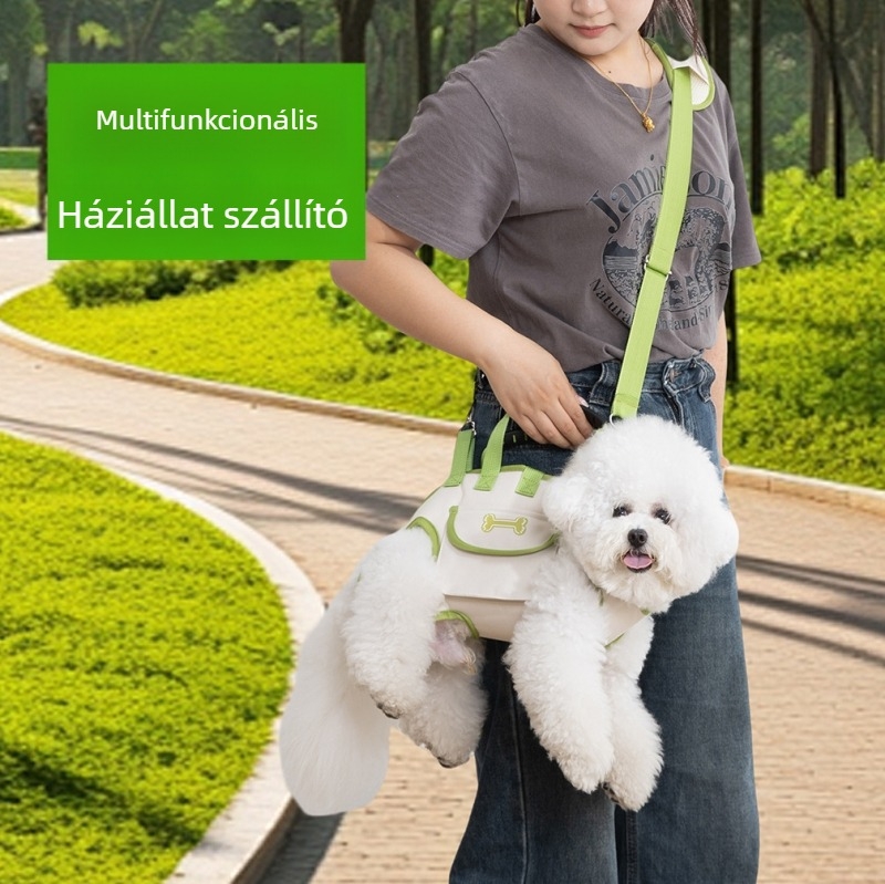 Háziállat szállító táska mellkasi keresztpántos dizájnnal — Oxford anyag, egyszínű modell, Zhejiang eredet, közepes keménység