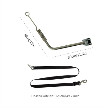 Kutyapóráz rozsdamentes acélból, PETALENT, univerzális használat, modell SCL9462B