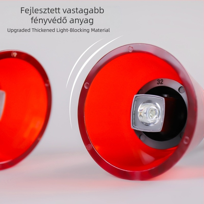 Műanyag körömdíszítő tartó vastagított fényvédő pajzzsal, anti-kék fény, modell zqgj0430, 1 db