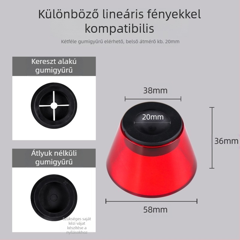 Műanyag körömdíszítő tartó vastagított fényvédő pajzzsal, anti-kék fény, modell zqgj0430, 1 db