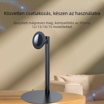 Asztali telefon tartó – mágneses; MagSafe kompatibilis; vasból készült; univerzális