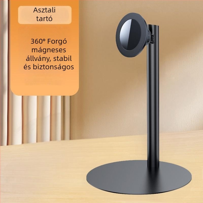 Asztali telefon tartó – mágneses; MagSafe kompatibilis; vasból készült; univerzális