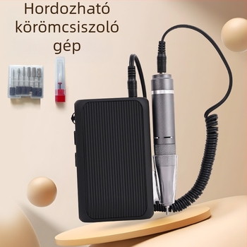 Elektronikus körömdörzsölő – felületi csiszoló eszköz, műanyag ház, modell CH-DM802, Zhejiang