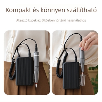 Elektronikus körömdörzsölő – felületi csiszoló eszköz, műanyag ház, modell CH-DM802, Zhejiang