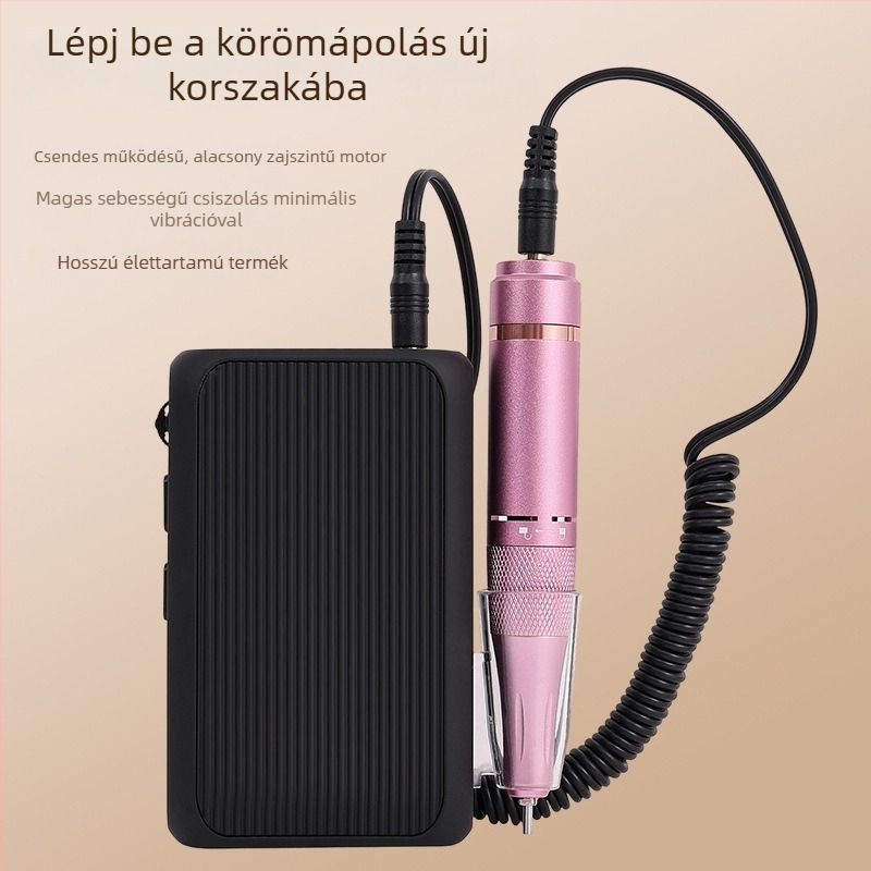 Elektronikus körömdörzsölő – felületi csiszoló eszköz, műanyag ház, modell CH-DM802, Zhejiang