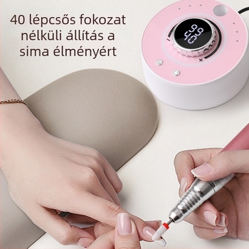 Körömcsiszoló QK-169A, 36000 RPM, 630 g, körmök formázása és polírozása, fém + ABS + elektronikus alkatrészek