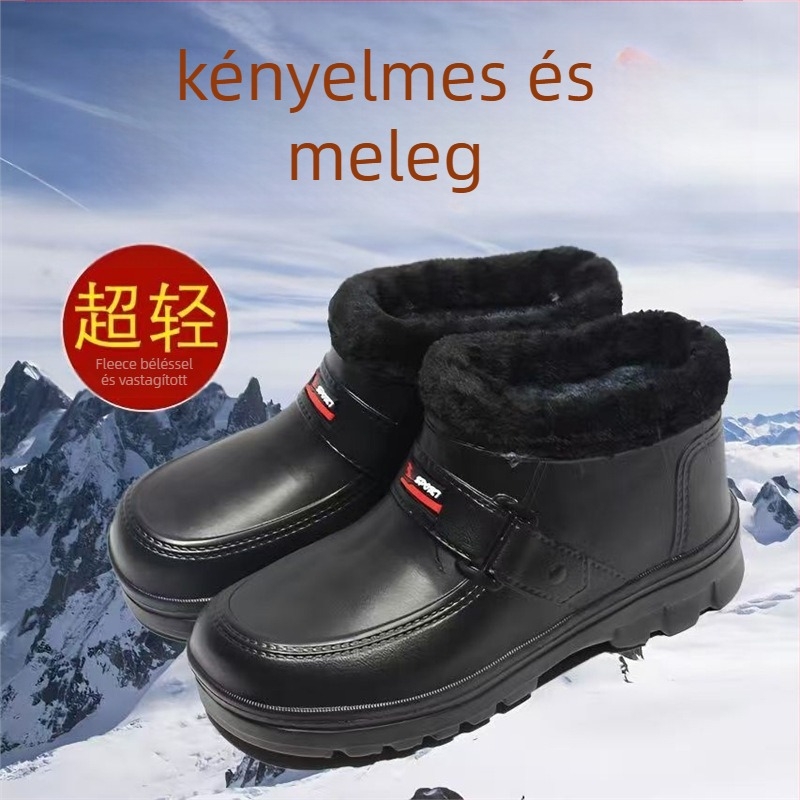 Vízálló téli slip-on cipő fleece béléssel, EVA felsőrész és EVA talp, uniszex