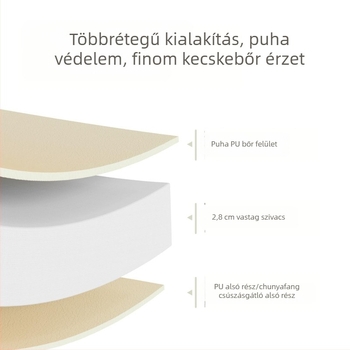 PU vízálló és könnyen tisztítható gyerekeknek készült kúszómatrac, 3 cm vastag, levehető, kétoldalas