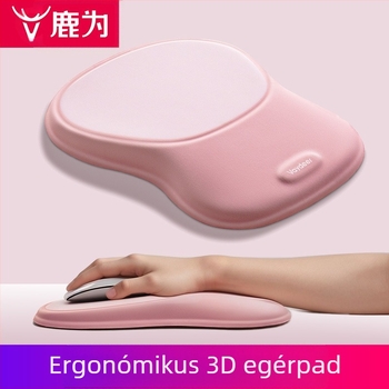 Memóriahabos csuklótámasz 3D egérpadhoz – Crystal Wrist Rest, asztali alátét, csúszásmentes, OEM feldolgozás