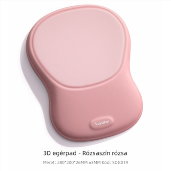 Memóriahabos csuklótámasz 3D egérpadhoz – Crystal Wrist Rest, asztali alátét, csúszásmentes, OEM feldolgozás