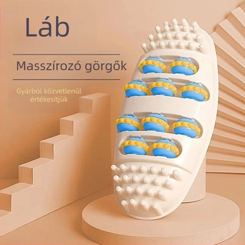 Lábmasszírozó akupressziós pontokkal, reflexológiához és vérkeringéshez, 280 g