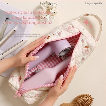 Hajszárító tároló táska – kocka alakú, poliészter anyag, többfunkciós, utazáshoz, kompatibilis Dyson