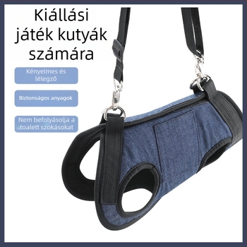 Háziállat hátizsák sétákhoz – Anyag: Sandwich Mesh + Denim; Termékkód: 10184; Kategória: Háziállat táska; Keménység: Közepesen puha; Mintázat: Egyszínű
