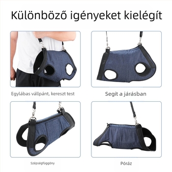 Háziállat hátizsák sétákhoz – Anyag: Sandwich Mesh + Denim; Termékkód: 10184; Kategória: Háziállat táska; Keménység: Közepesen puha; Mintázat: Egyszínű