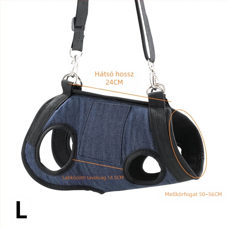 Háziállat hátizsák sétákhoz – Anyag: Sandwich Mesh + Denim; Termékkód: 10184; Kategória: Háziállat táska; Keménység: Közepesen puha; Mintázat: Egyszínű