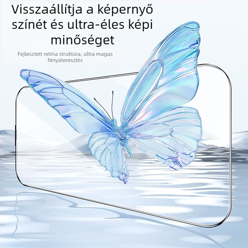 Edzett üveg előlap védő Anti-Peep, HD tisztaság, gyors felhelyezés, Dust-Free Kit az iPhone 11–14 sorozathoz