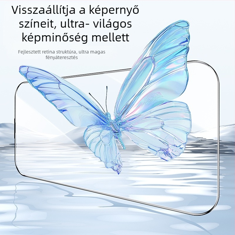 Edzett üveg előlap védő Anti-Peep, HD tisztaság, gyors felhelyezés, Dust-Free Kit az iPhone 11–14 sorozathoz