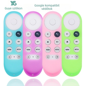 Google TV távirányítóvédő burkolat — szilikon, élelmiszer-minőségű szilikon, egységes stílus