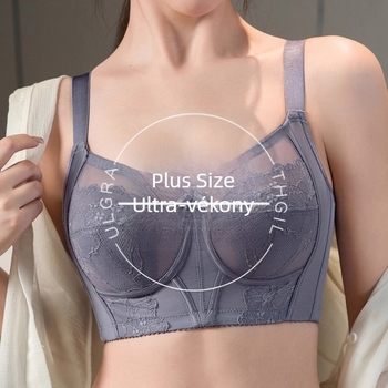 Melltartó ultra vékony formázott kosaras, seamless push-up, nagy mellek számára minimalizáló hatás, nylon anyag, fix dupla pántok