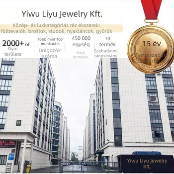 Réz virág broš – Liyu Accessories, elektroplatált, női könnyed luxus stílus