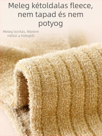 Gyerek zokni téli fleece belsővel és vastag melegítéssel, hosszú cső dizájn, légáteresztő és nedvszívó, rajzfilm minta