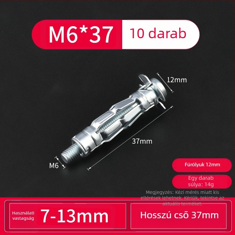 Kt Gipszkarton Expanziós Csavar Üres Falakhoz és Mennyezetekhez | Kompatibilis Üres Falakkal | Modell 1022137837