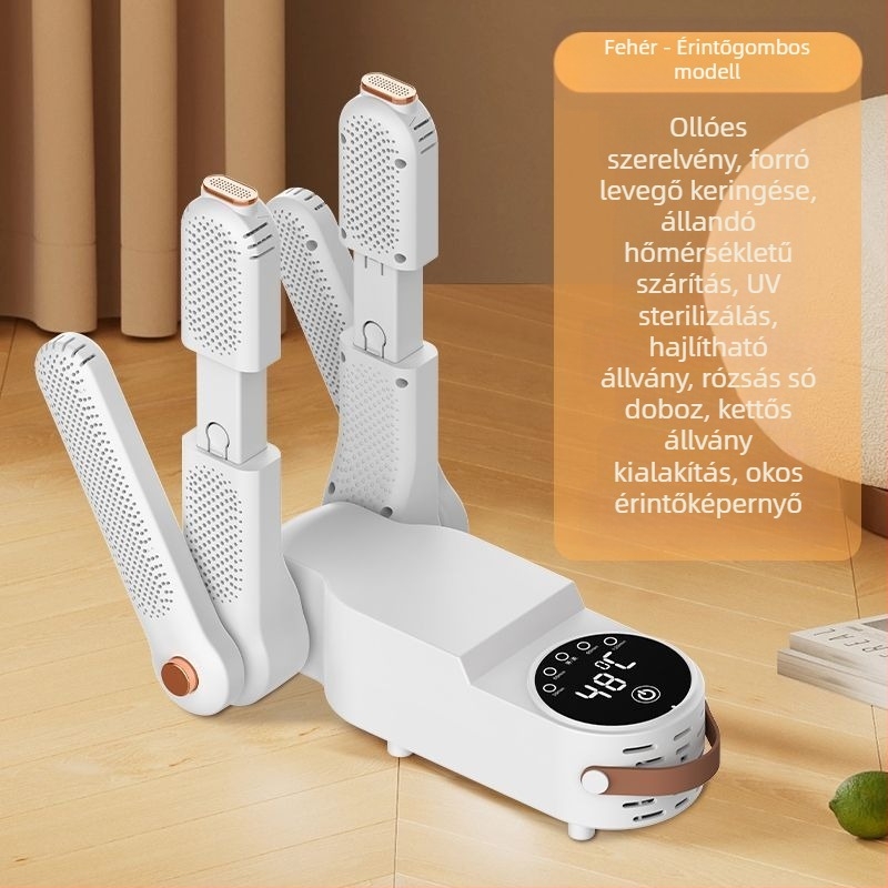 Cipőszárító – teljesen automata, száraz/nedves üzemmód, gyors szárítás, dezodorálás, sterilizálás