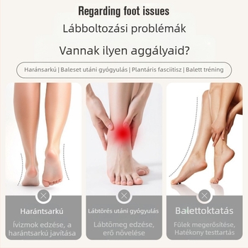 Lábív korrekciós edző – ujjfogásos gyakorlat és talpizmok erősítése, műanyag, kínai stílus, személyes ajándék (születésnap, karácsony)