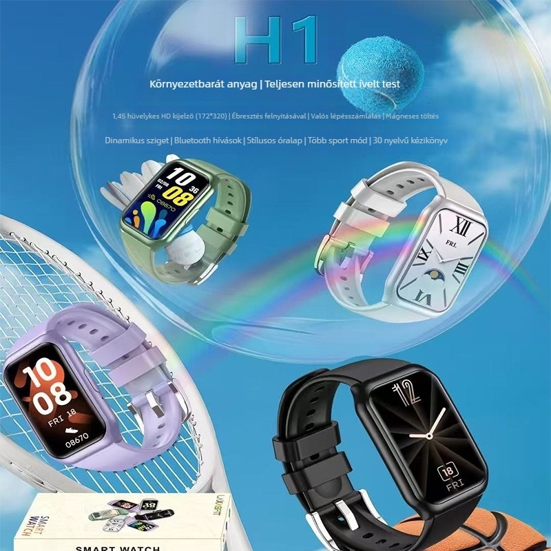 Okosóra lépésszámlálóval, pulzusmérés, alvásfigyelés, vér oxigén-szint detektálás és Bluetooth hívások