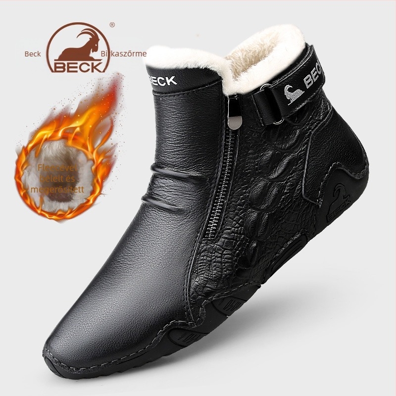 Martin bakancs férfiaknak - Felsőrész: top grain marhabőr, Talp: gumi, Lábujj forma: kerek, Bélés: fleece, Sarok magassága: középmagas 3-5 cm