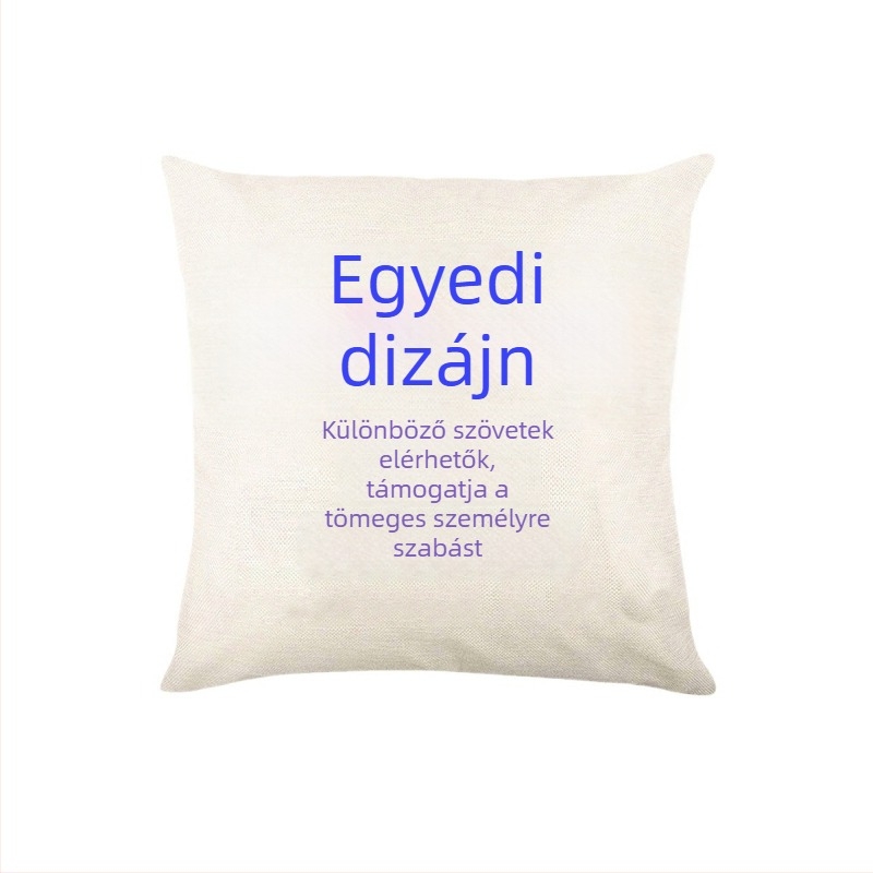 Párnahuzat készlet – len szövet keverék, töltőanyag: 100% PP pamut, modern minimál stílus, cikkszám B86, testreszabás elérhető
