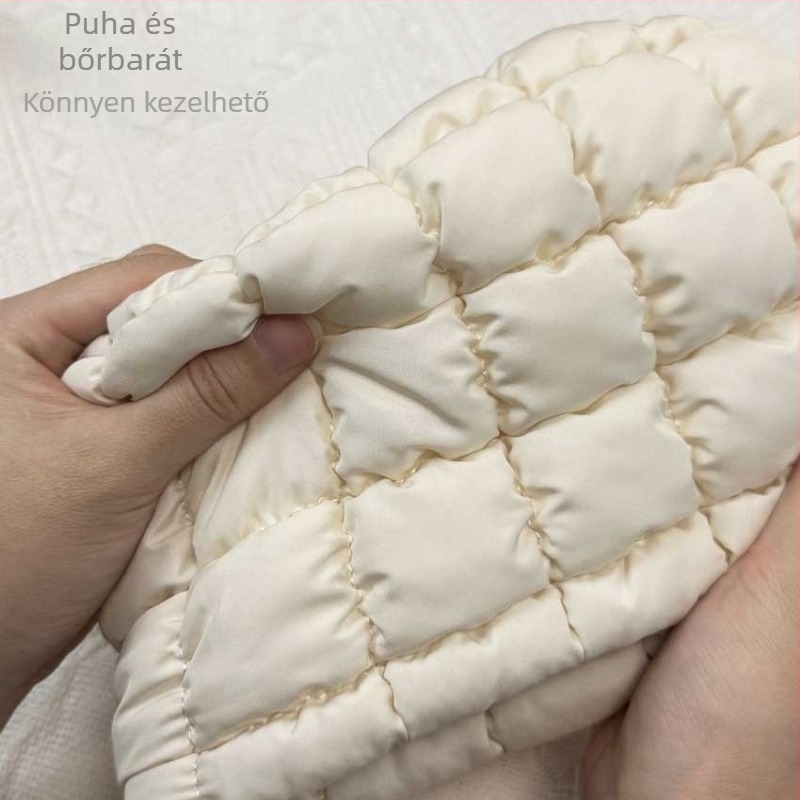 Pamutból készült kozmetikai táska, kocka alakú, multifunkcionális, modell D-57