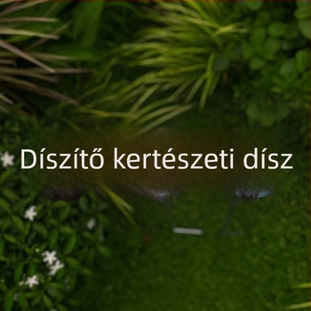 Kerti talajba illeszkedő dísz, vasból, pasztorális stílus, beltéri és kültéri használatra, modell 005