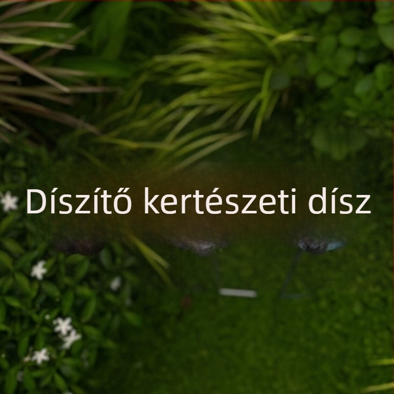 Kerti talajba illeszkedő dísz, vasból, pasztorális stílus, beltéri és kültéri használatra, modell 005