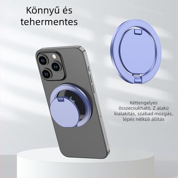 Gyűrűs telefonállvány, ötvözet, CNC-megmunkált fém elektroplakolással, testreszabható