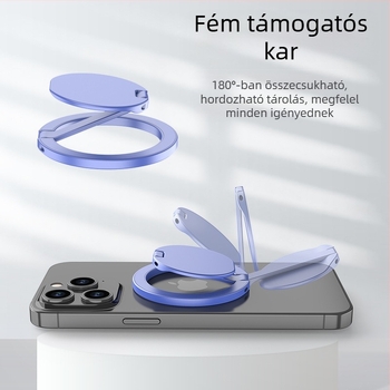 Gyűrűs telefonállvány, ötvözet, CNC-megmunkált fém elektroplakolással, testreszabható