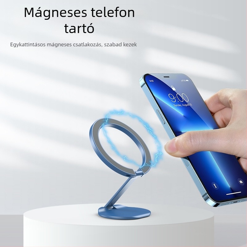 Gyűrűs telefonállvány, ötvözet, CNC-megmunkált fém elektroplakolással, testreszabható