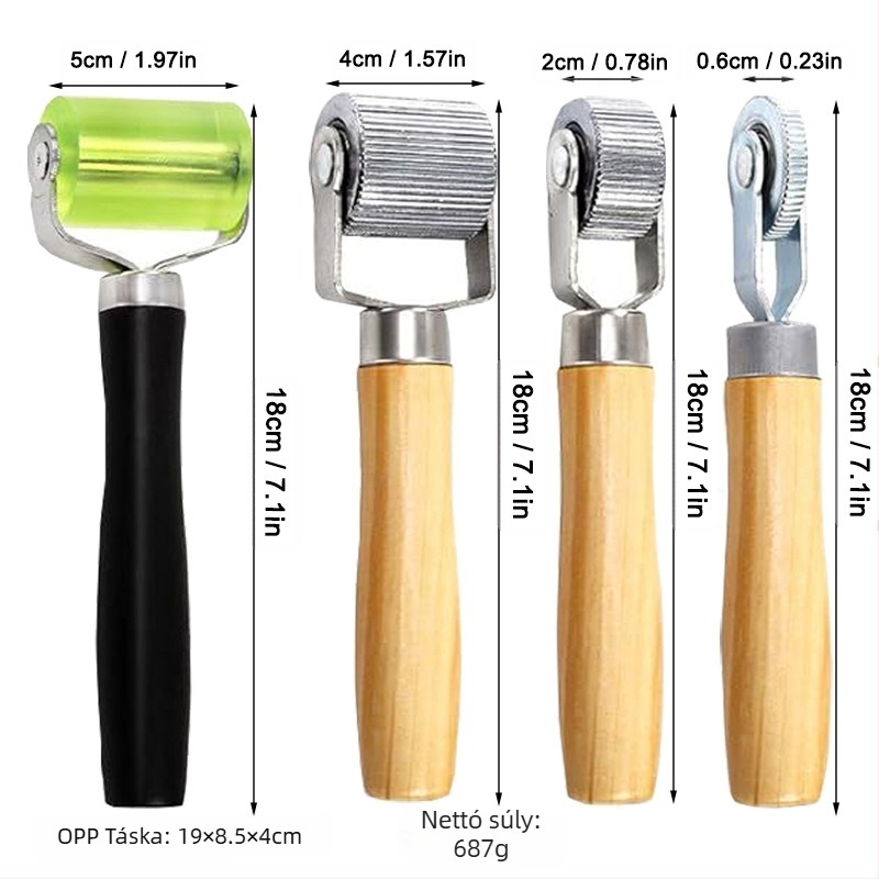 Gumi javító roller készlet autójavításhoz, hangszigetelő roller, határon átívelő export