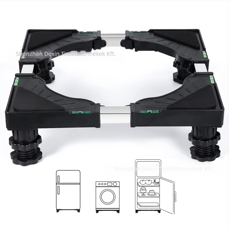 vcpc Állítható, Mozgatható Műanyag Mosógép-Szárítógép Stacking Állvány – 1 Szint, Háztartási Kiegészítő