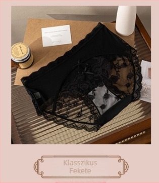 Nylon háromszög alakú női alsó – lélegző, középmagas derekú, sima szövésű, egyszínű, bélés viszkózból