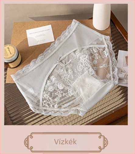 Nylon háromszög alakú női alsó – lélegző, középmagas derekú, sima szövésű, egyszínű, bélés viszkózból