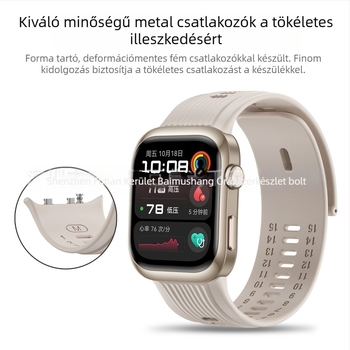 Huawei D2 szilikon szíj sportórához – szilikon anyag, divatos stílus, kompatibil Huawei D2-vel, csat nélkül, testreszabható interfész méretek
