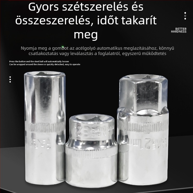 Autójavító szerszámkészlet L1639 – Szénacél, 108 darabos készlet a szerszámos dobozban