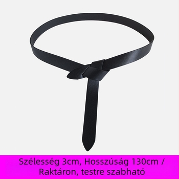 Ruhaöv dekoratív csomóval — anyaga: műbőr; csatt anyaga: PU; zárás: csattal; származás: Jinhua; Tavasz 2024