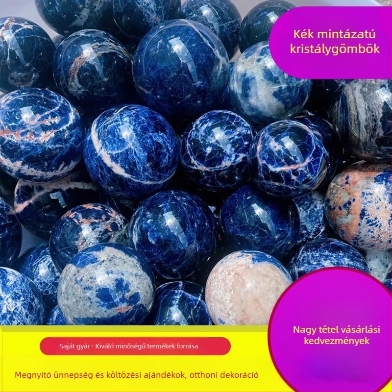 Kristálygömb – modern minimalista stílus, kristály anyag, karton csomagolás, ajándékba alkalmas