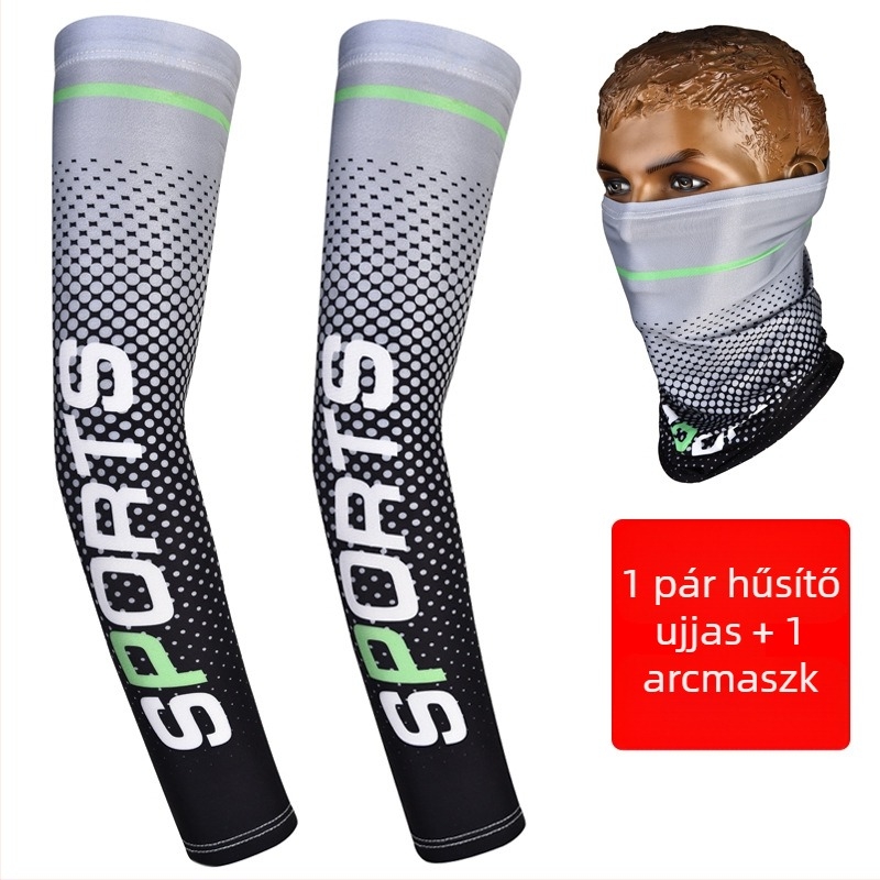 UV-védelmet nyújtó karpánt Ice-Silk anyagból, laza szabás, kültéri tevékenységekhez (felnőtt férfiak)